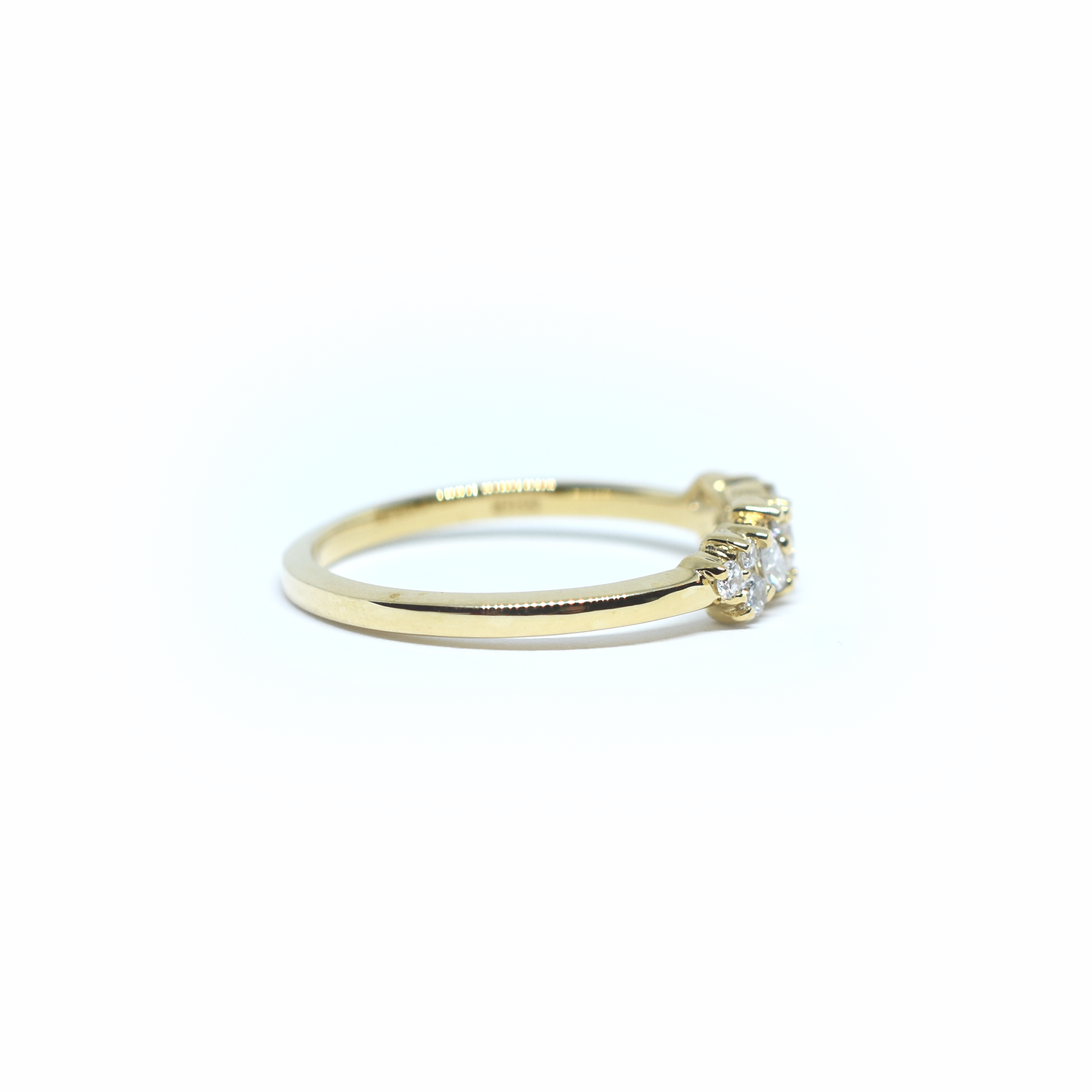 14K Gold Marquise Diamond Ring
