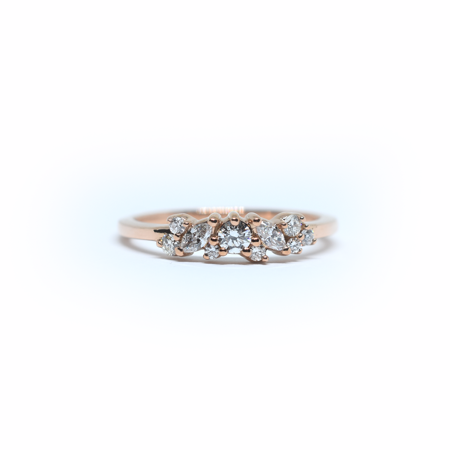 14K Gold Marquise Diamond Ring