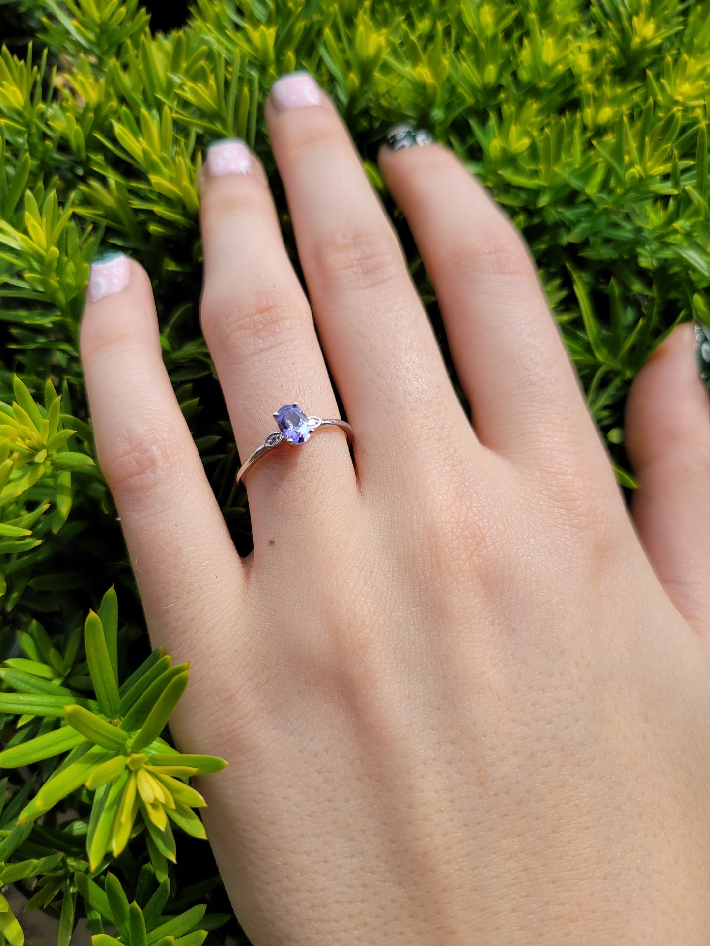 Tanzanite and Diamond Ring
