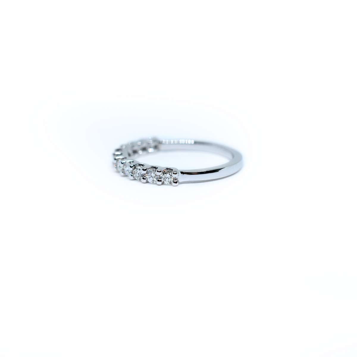 14K Gold Diamond Wedding Band