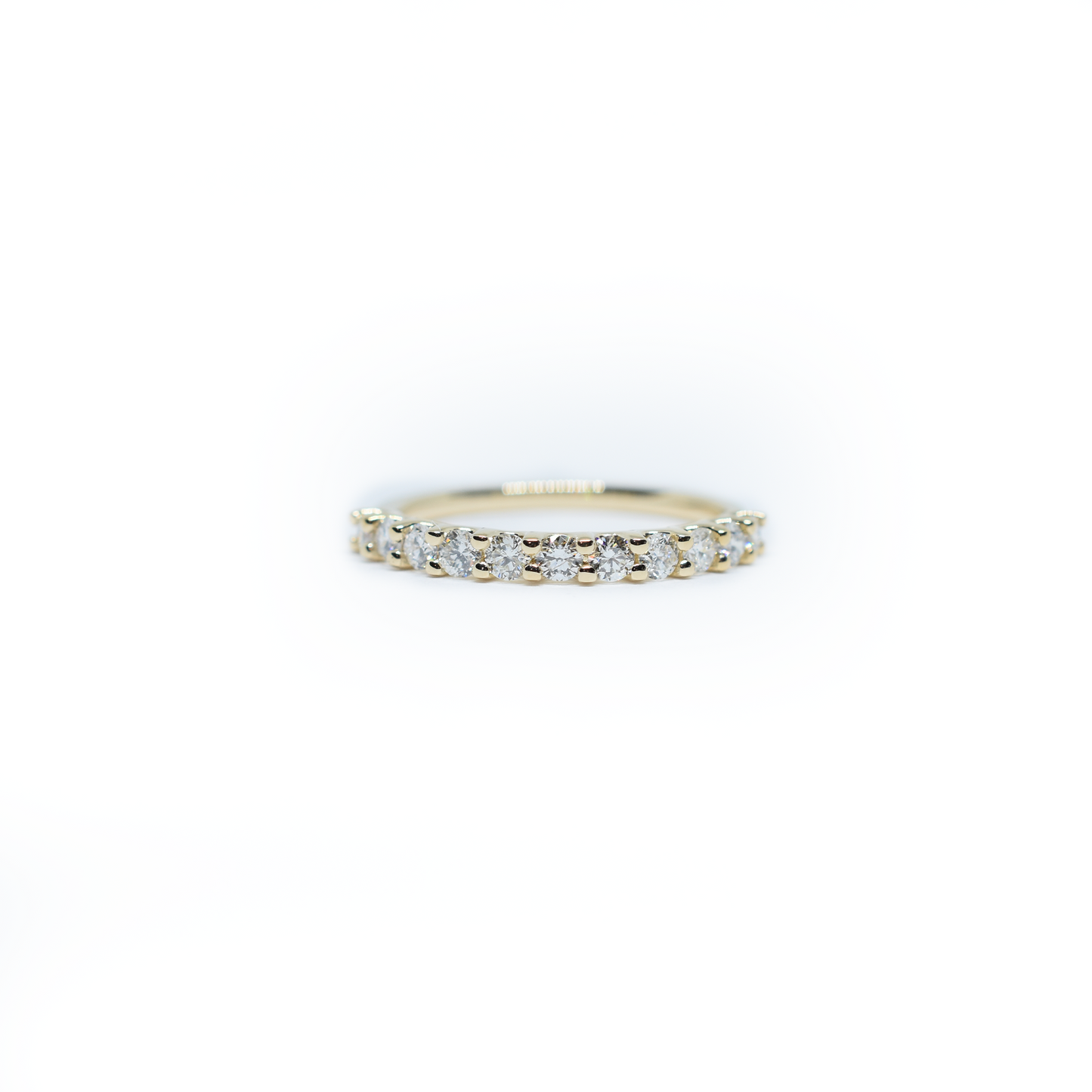 14K Gold Diamond Wedding Band