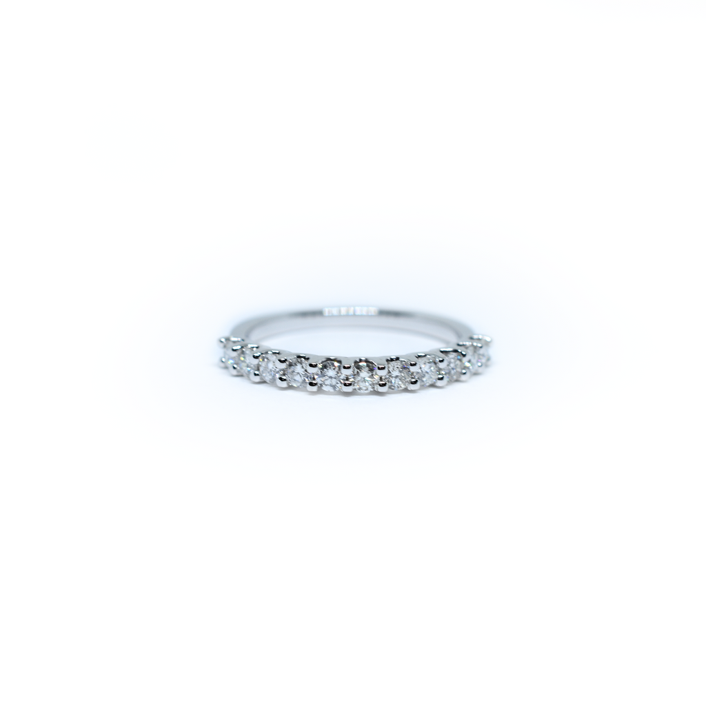 14K Gold Diamond Wedding Band