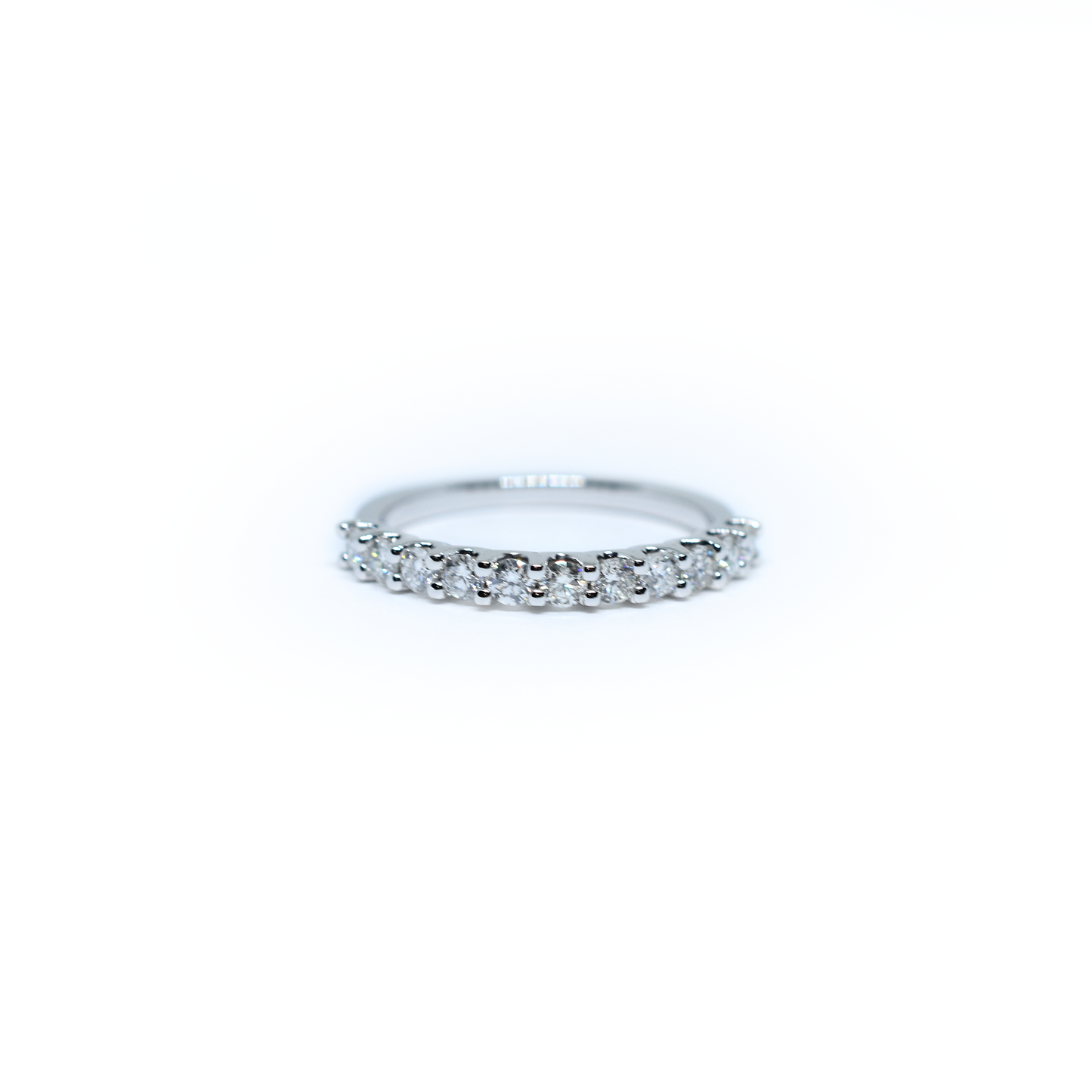 14K Gold Diamond Wedding Band