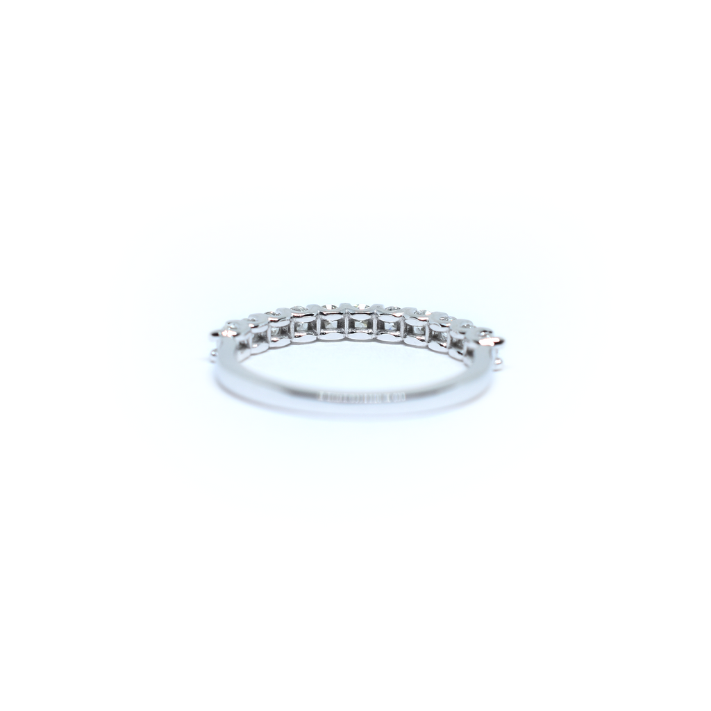 14K Gold Diamond Wedding Band