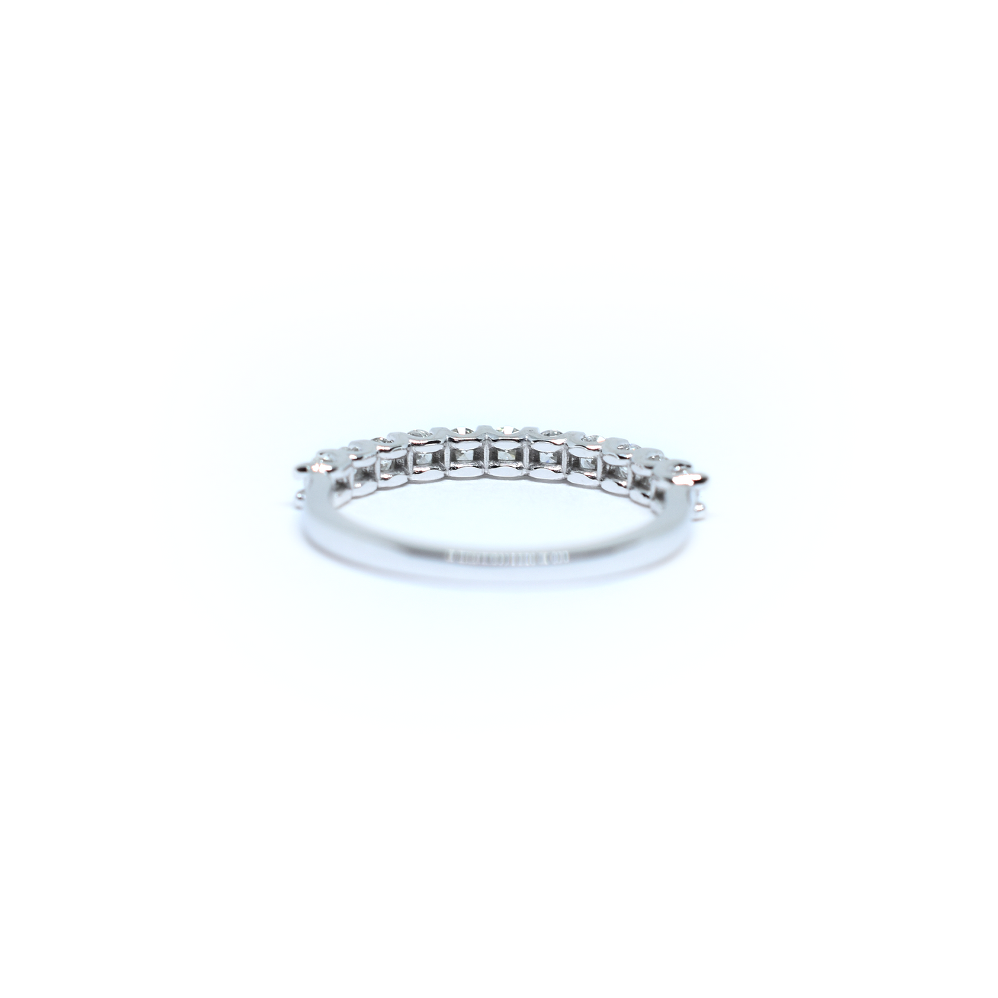 14K Gold Diamond Wedding Band