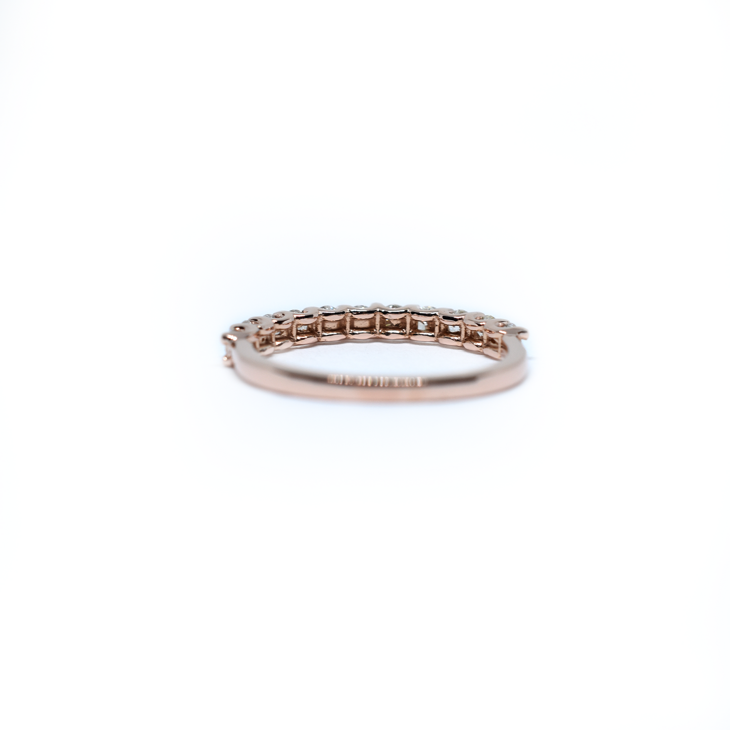 14K Gold Diamond Wedding Band