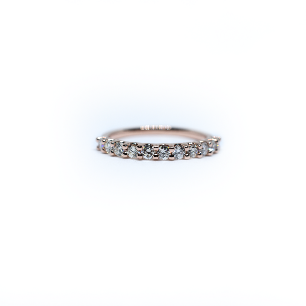 14K Gold Diamond Wedding Band