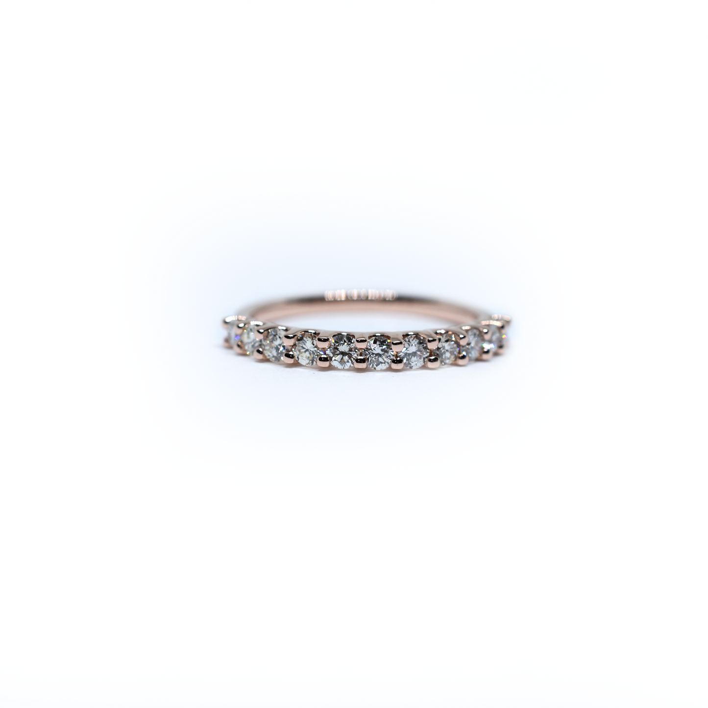 14K Gold Diamond Wedding Band