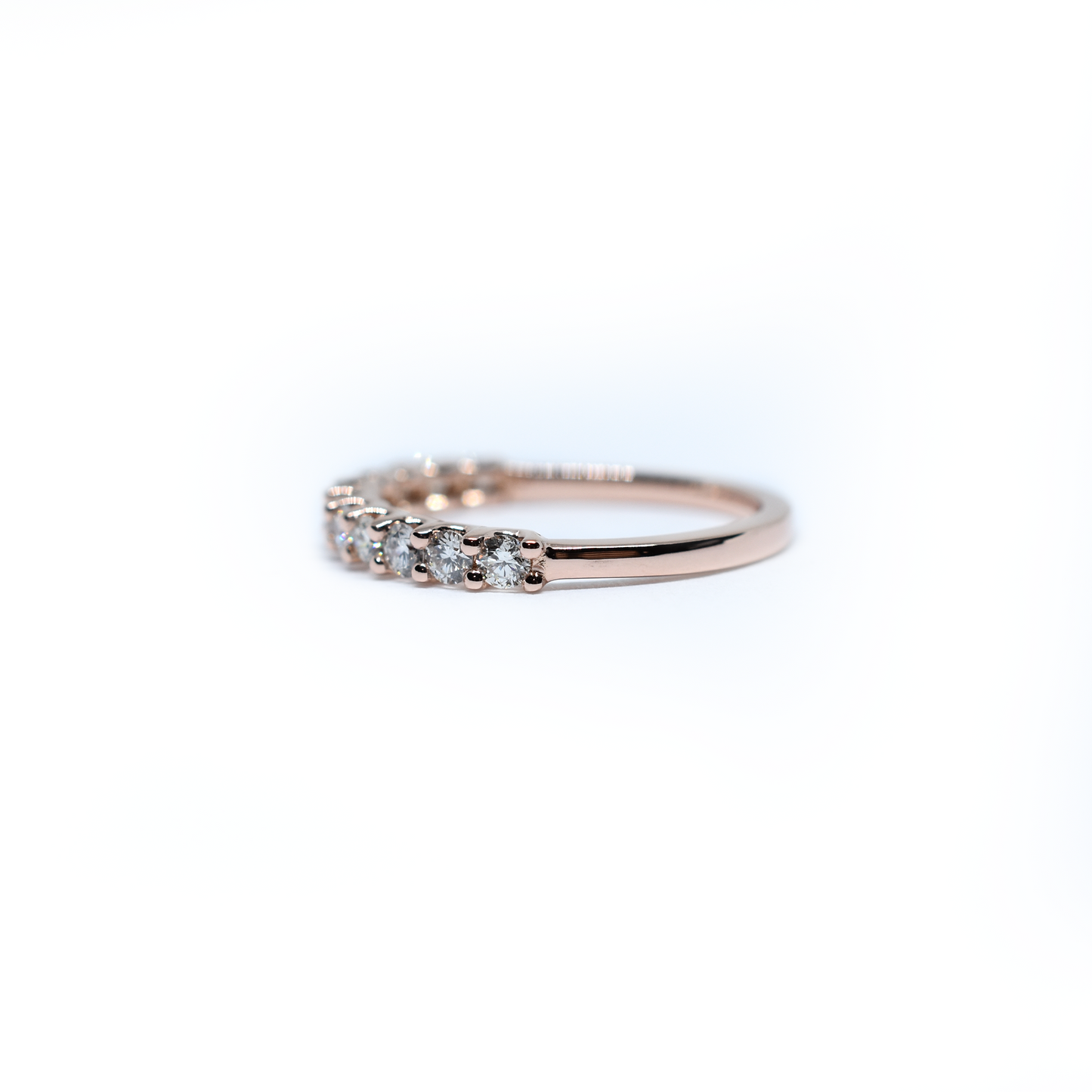 14K Gold Diamond Wedding Band
