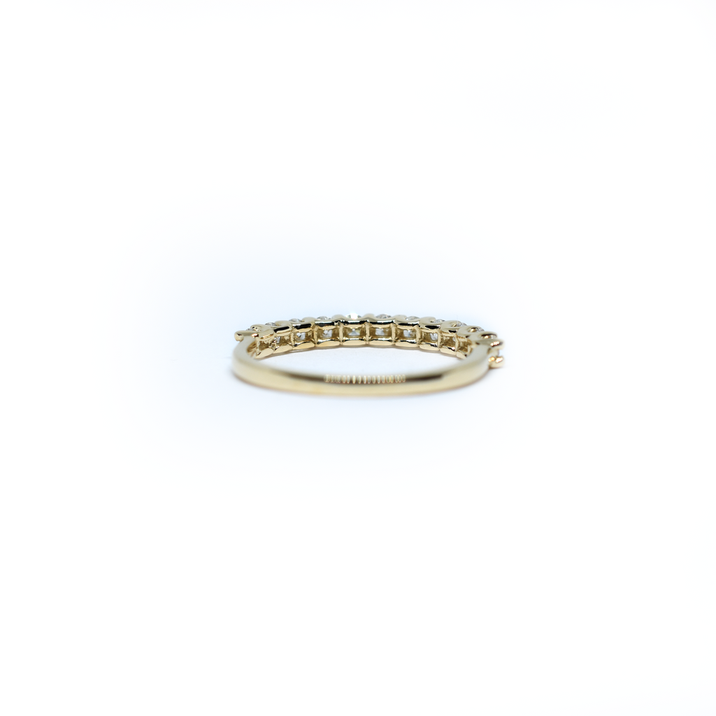 14K Gold Diamond Wedding Band