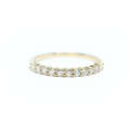 14K Yellow Gold 11 Diamond Wedding Band