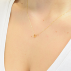 Yellow Topaz Oval Necklace