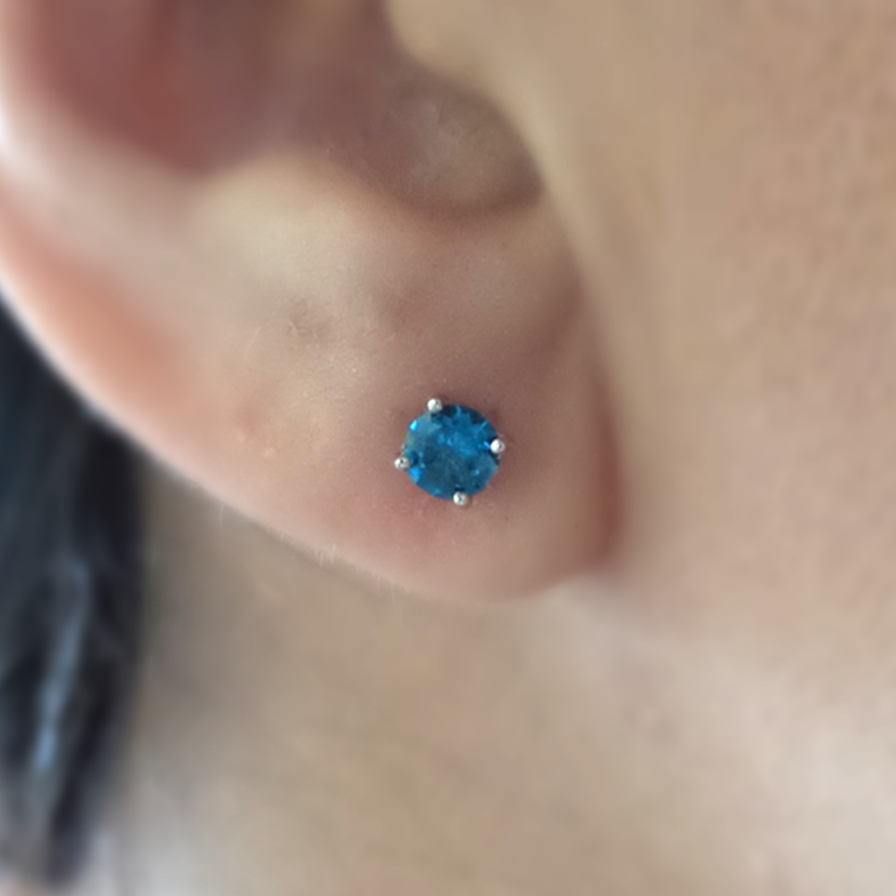 Blue Topaz Earrings