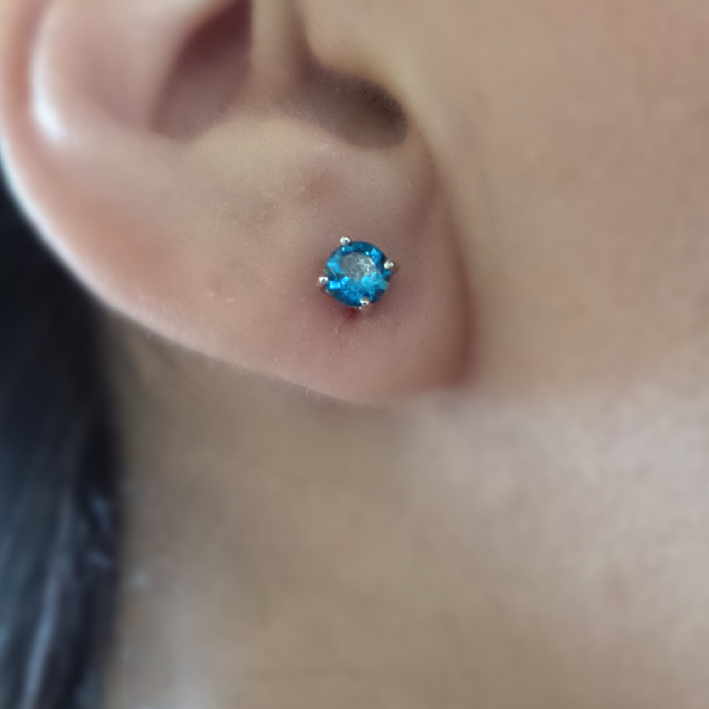 Blue Topaz Earrings