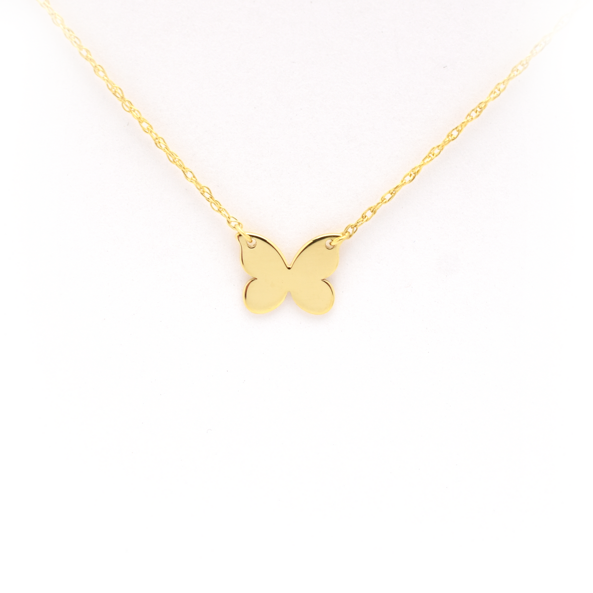 14k Gold Butterfly Necklace