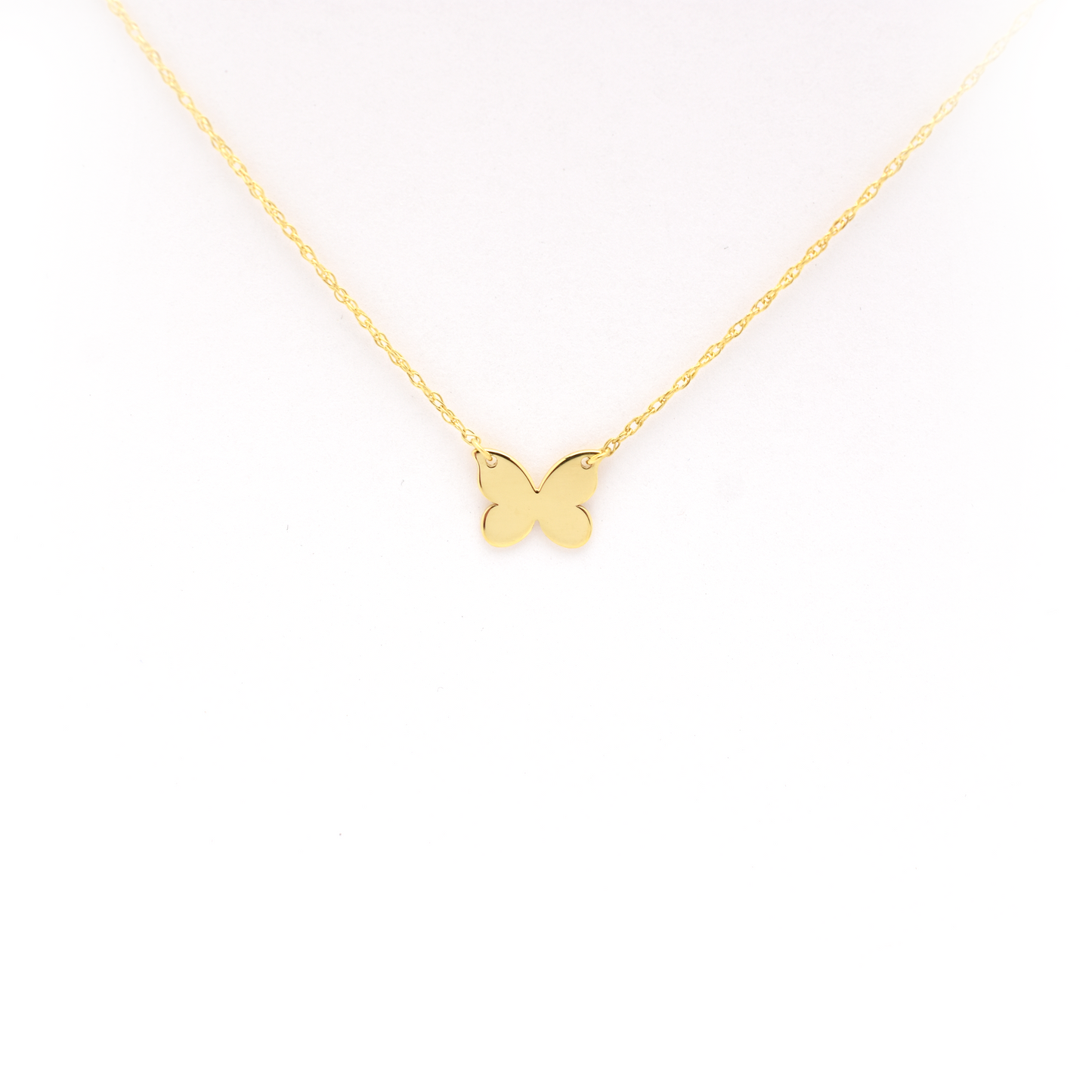 14k Gold Butterfly Necklace