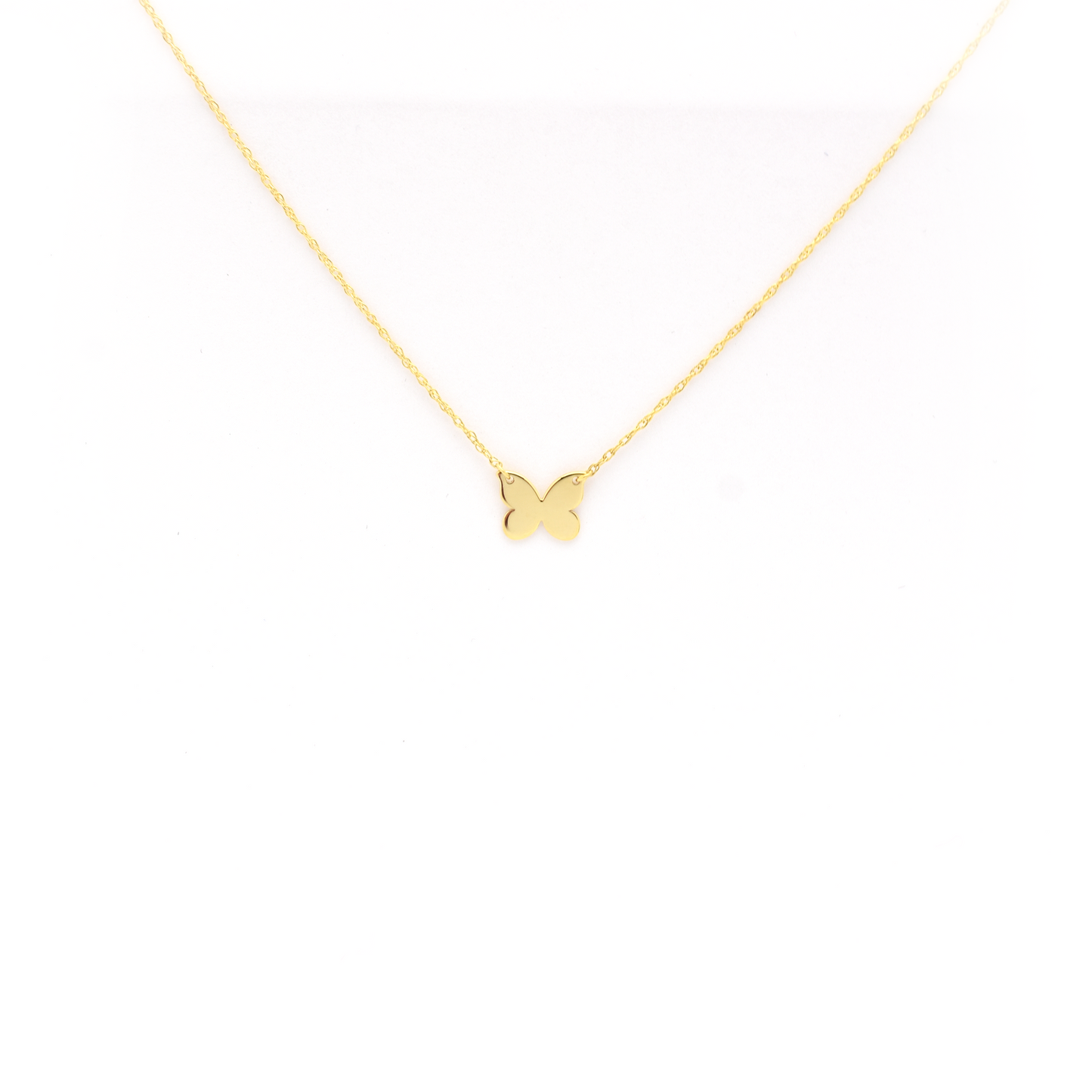 14k Gold Butterfly Necklace