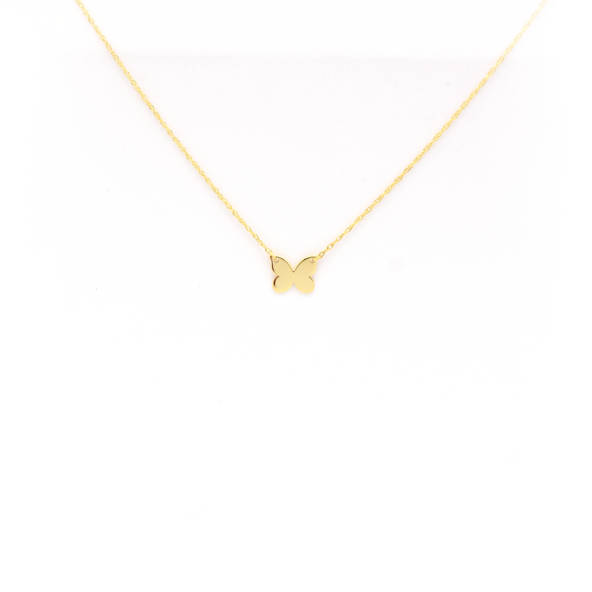 14k Gold Butterfly Necklace