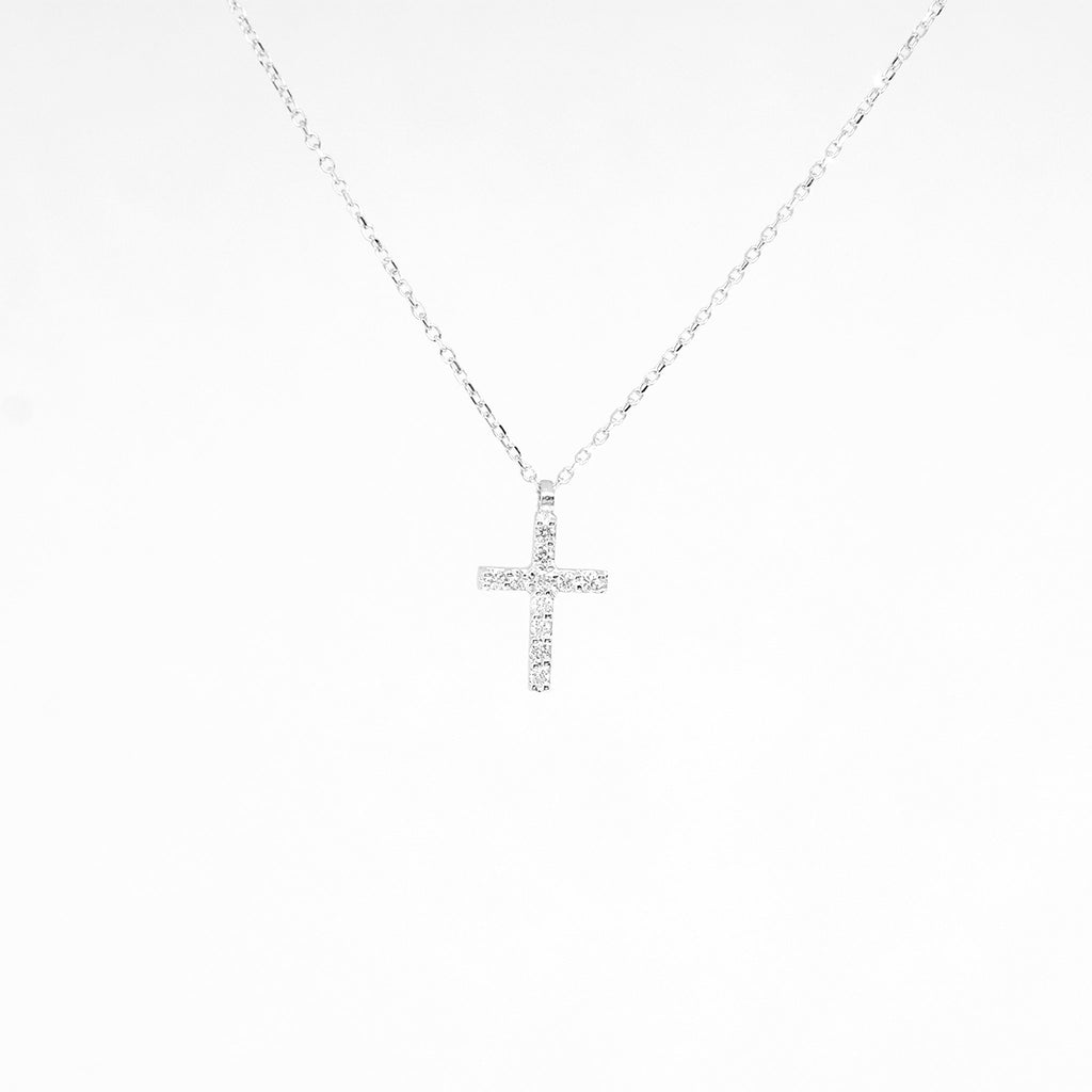 14k gold diamond cross