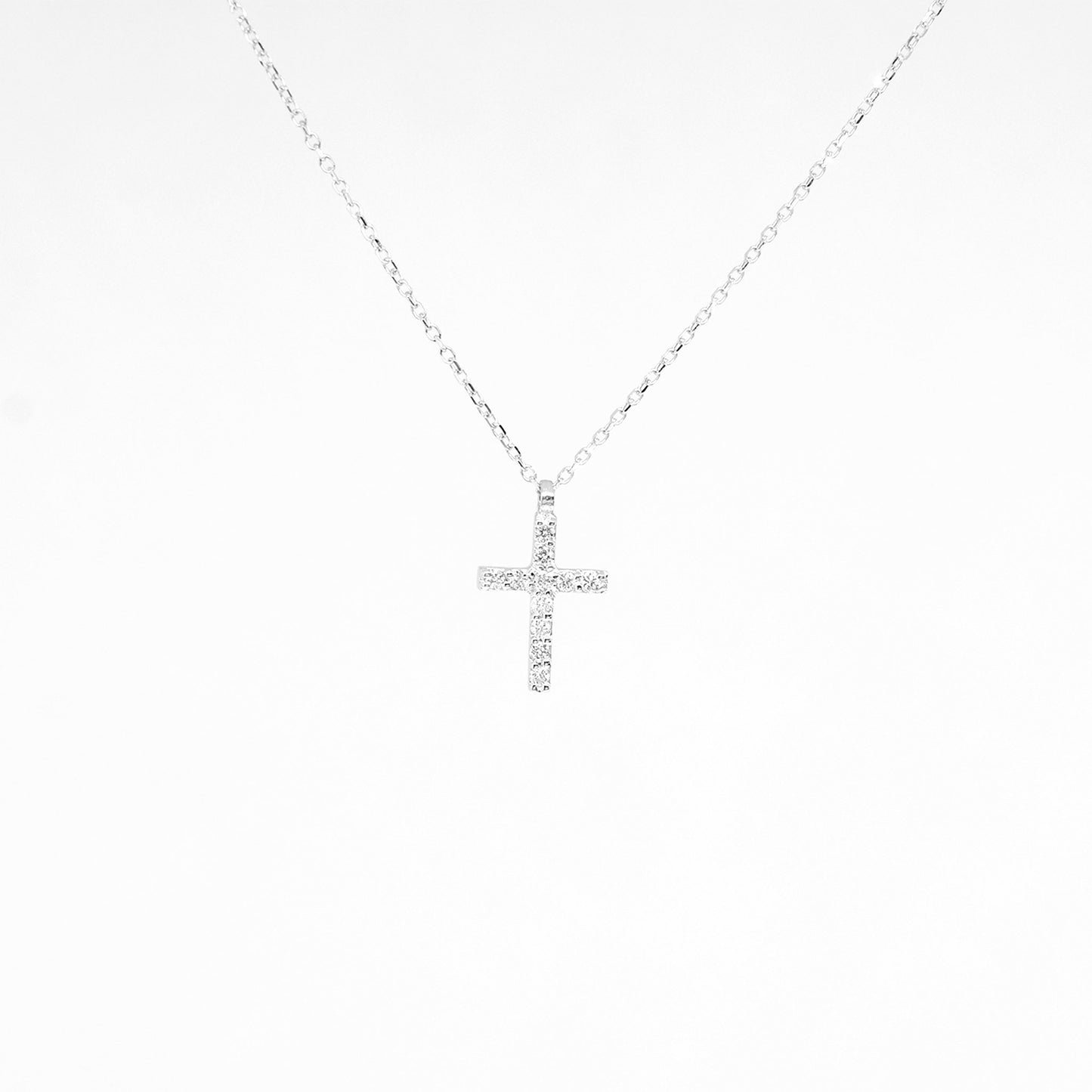 14k gold diamond cross