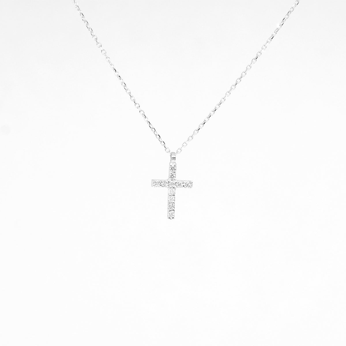 14k gold diamond cross