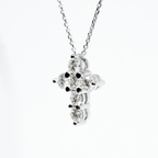 14k 1.4ct Diamond Cross Necklace