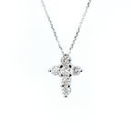 14k 1.4ct Diamond Cross Necklace