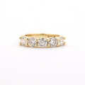 14k 5 Diamond Wedding Band