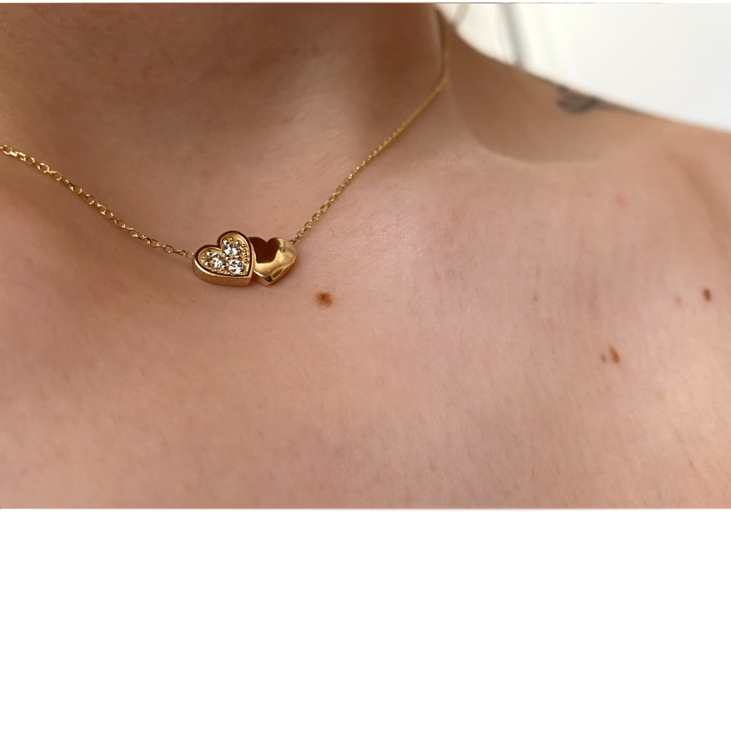 gold diamond heart 