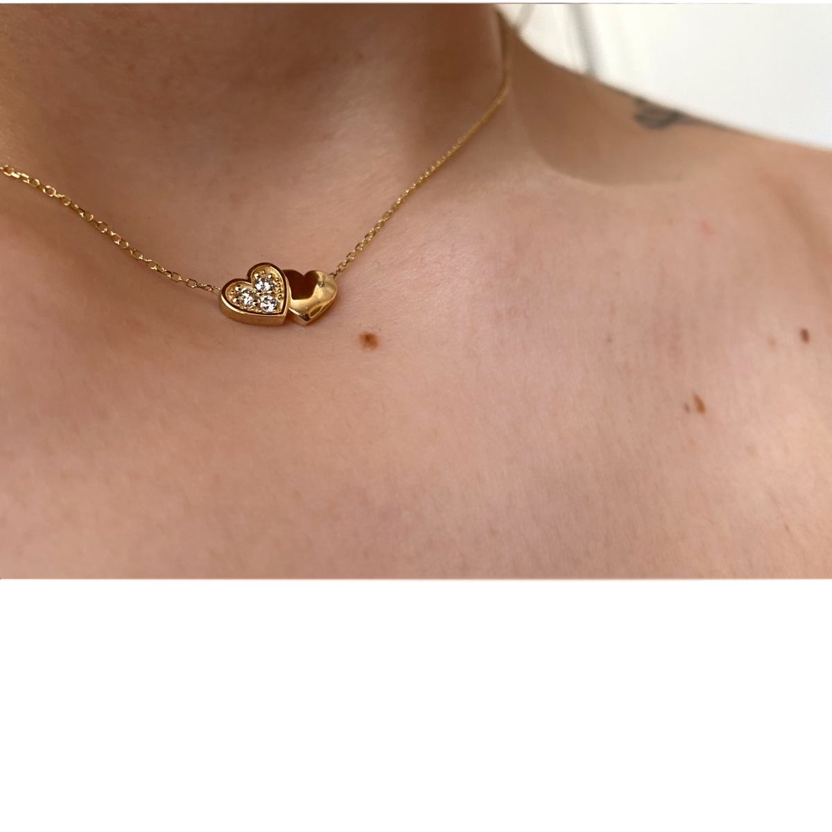 gold diamond heart 