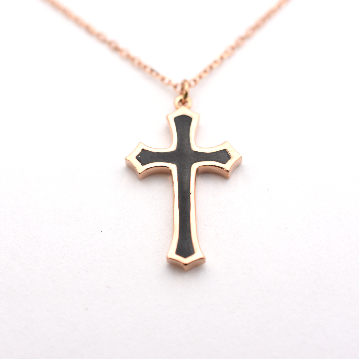 14k Enamel Orthodox Cross