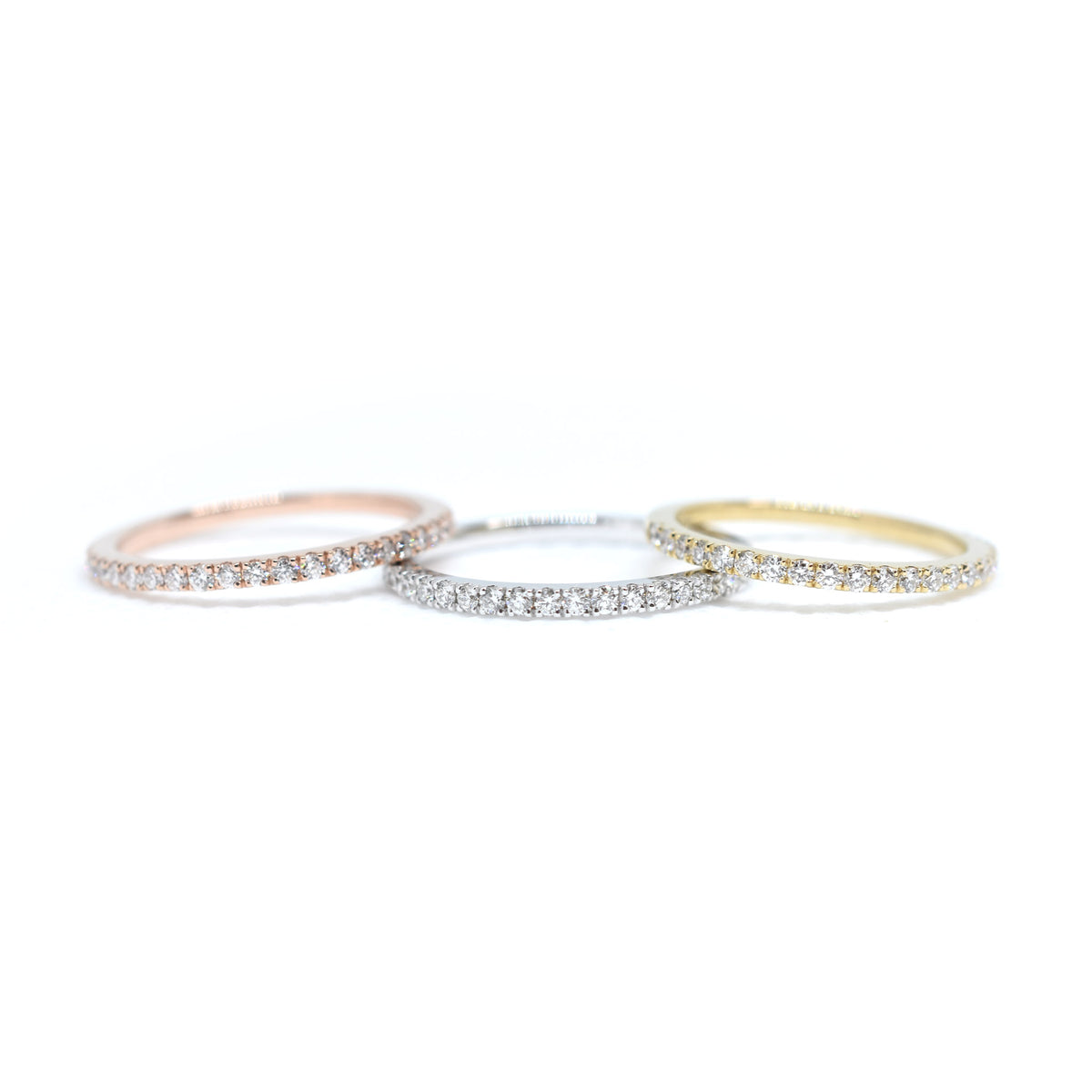 14k White Gold Diamond Wedding Band