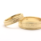 14k Hammer Finish Ladies Wedding Band