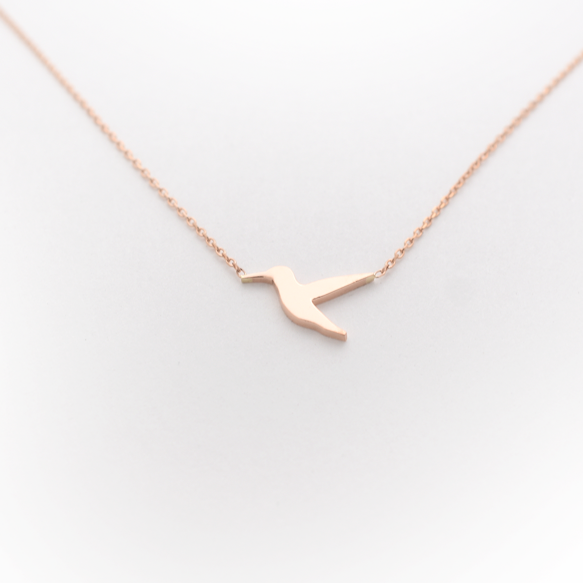14k Humming Bird Necklace