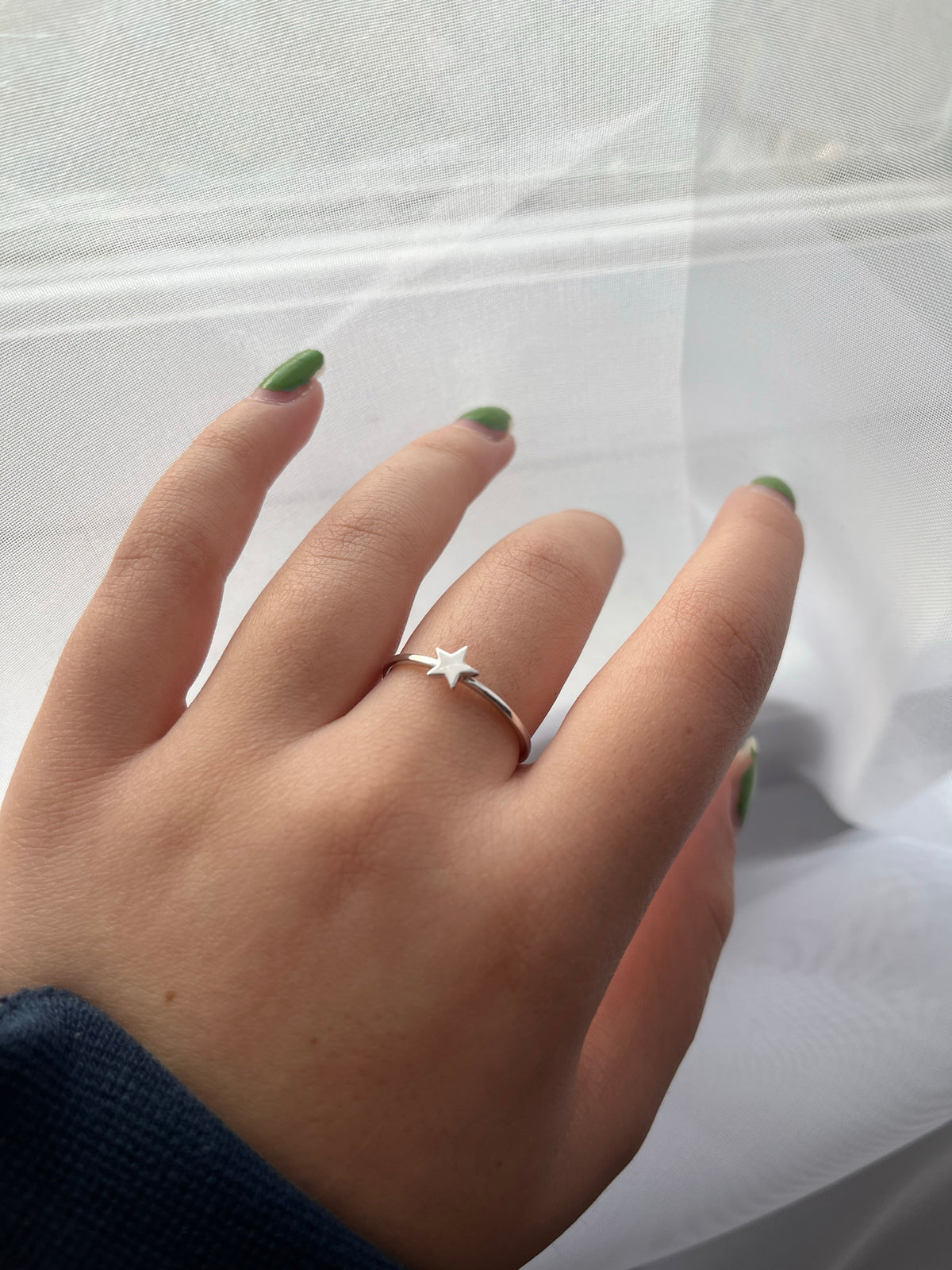 14K Gold Star Ring