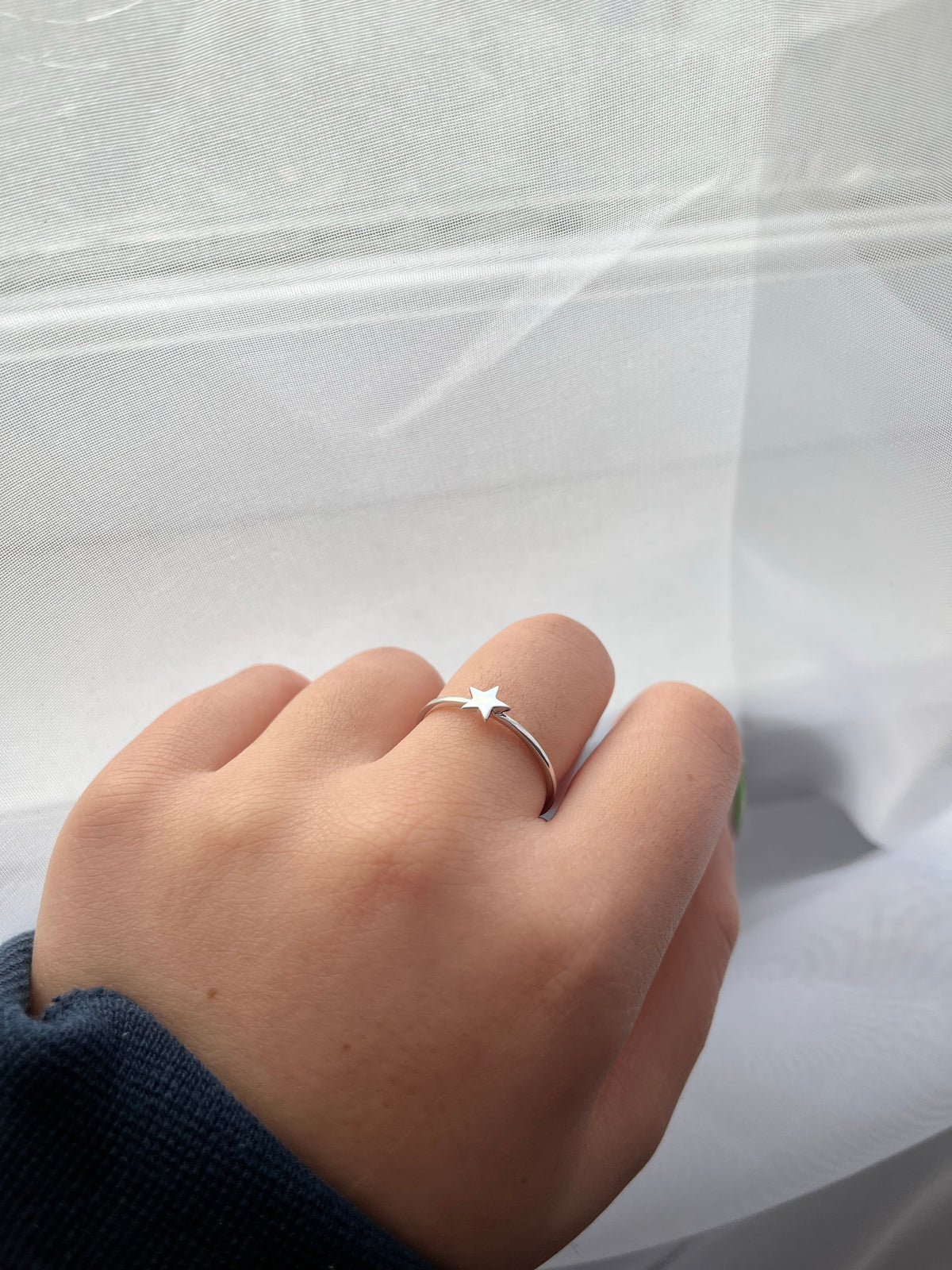 14K Gold Star Ring