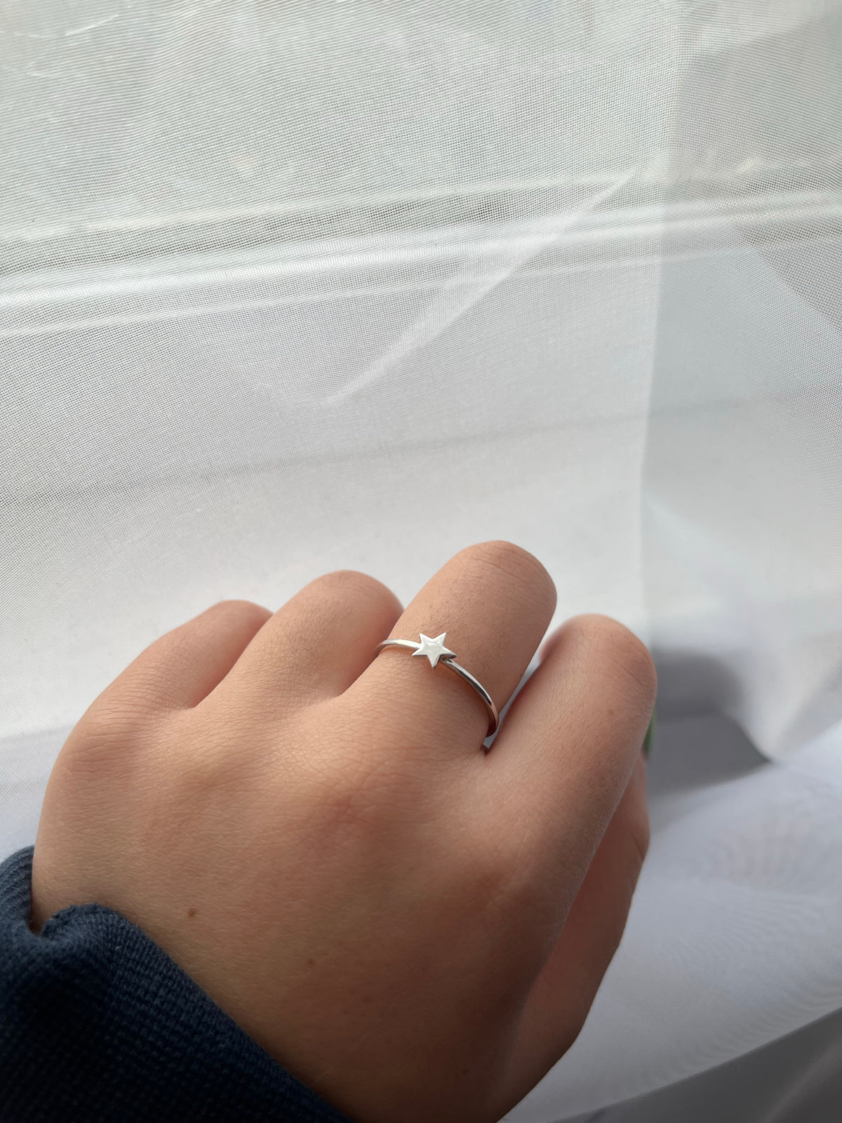 14K Gold Star Ring