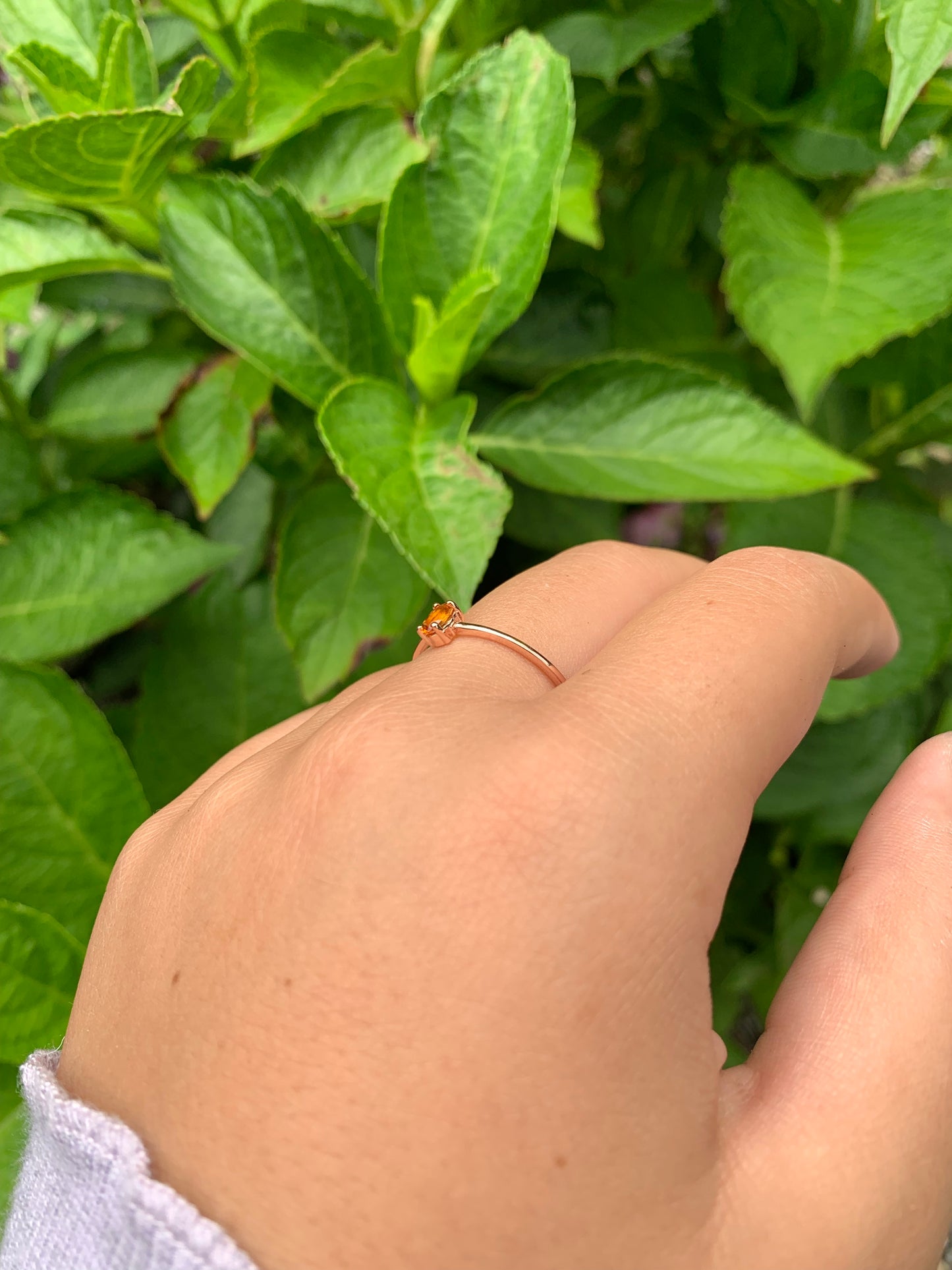 14K Gold Oval Yellow Topaz Ring