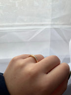 14K Gold Millgrain Diamond Wedding Band