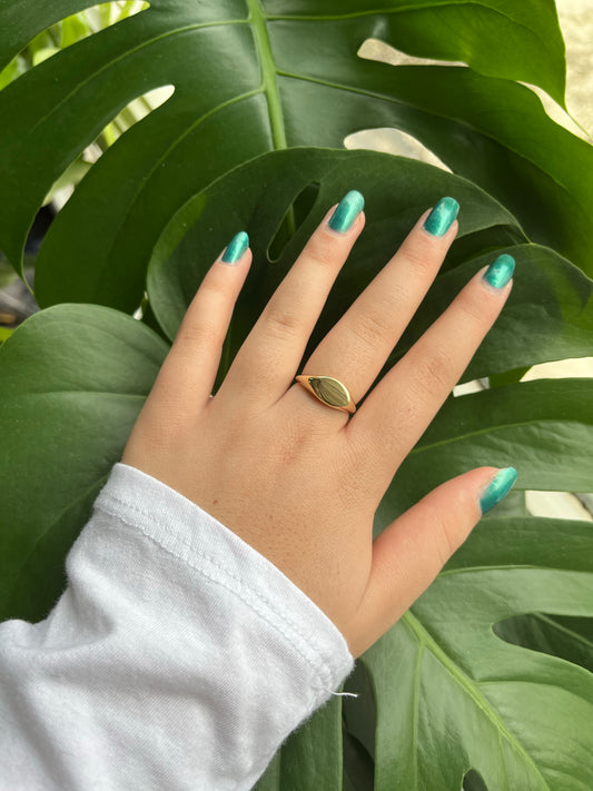 14K Solid Gold Signet Ring