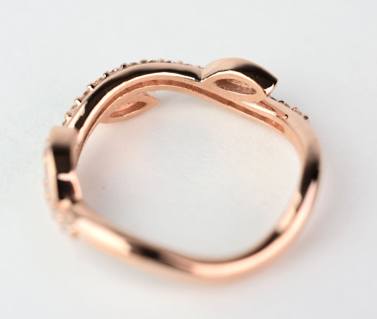 14K Gold Diamond Branch Ring