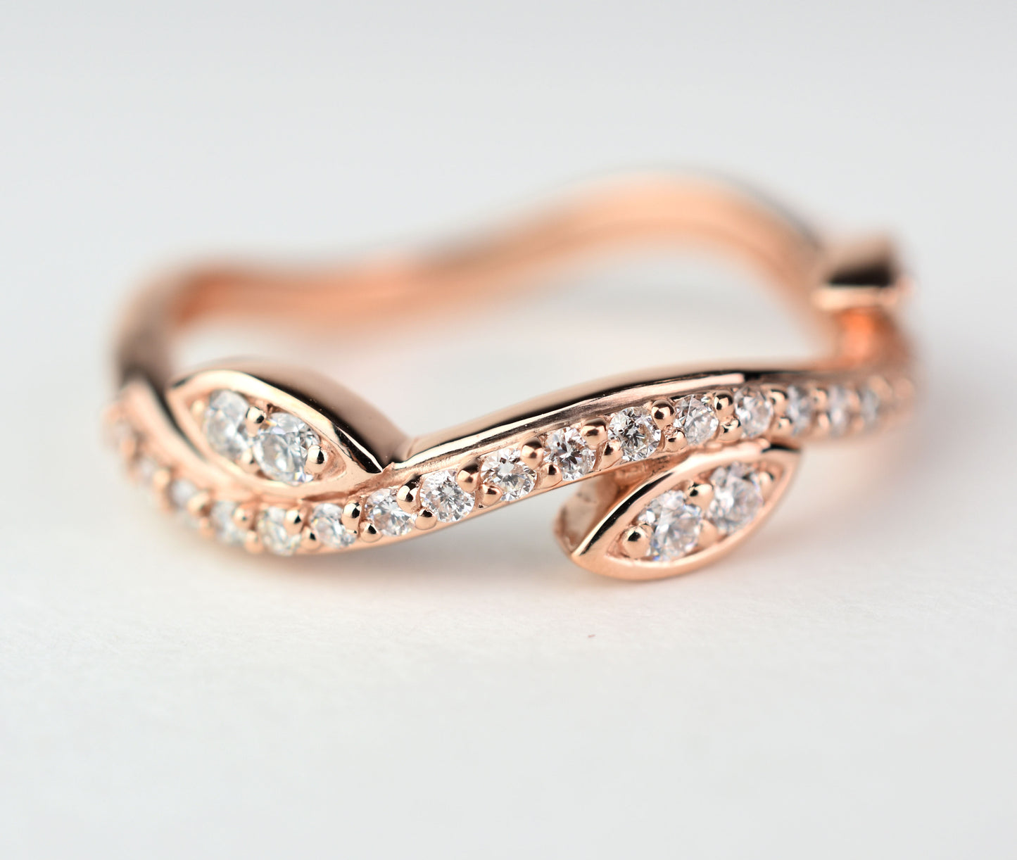 14K Gold Diamond Branch Ring