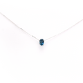 Blue Topaz Oval Necklace