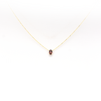 Garnet Oval Necklace
