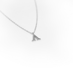 14k Block Initial Necklace