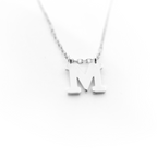 14k Block Initial Necklace