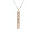 rose gold bar necklace