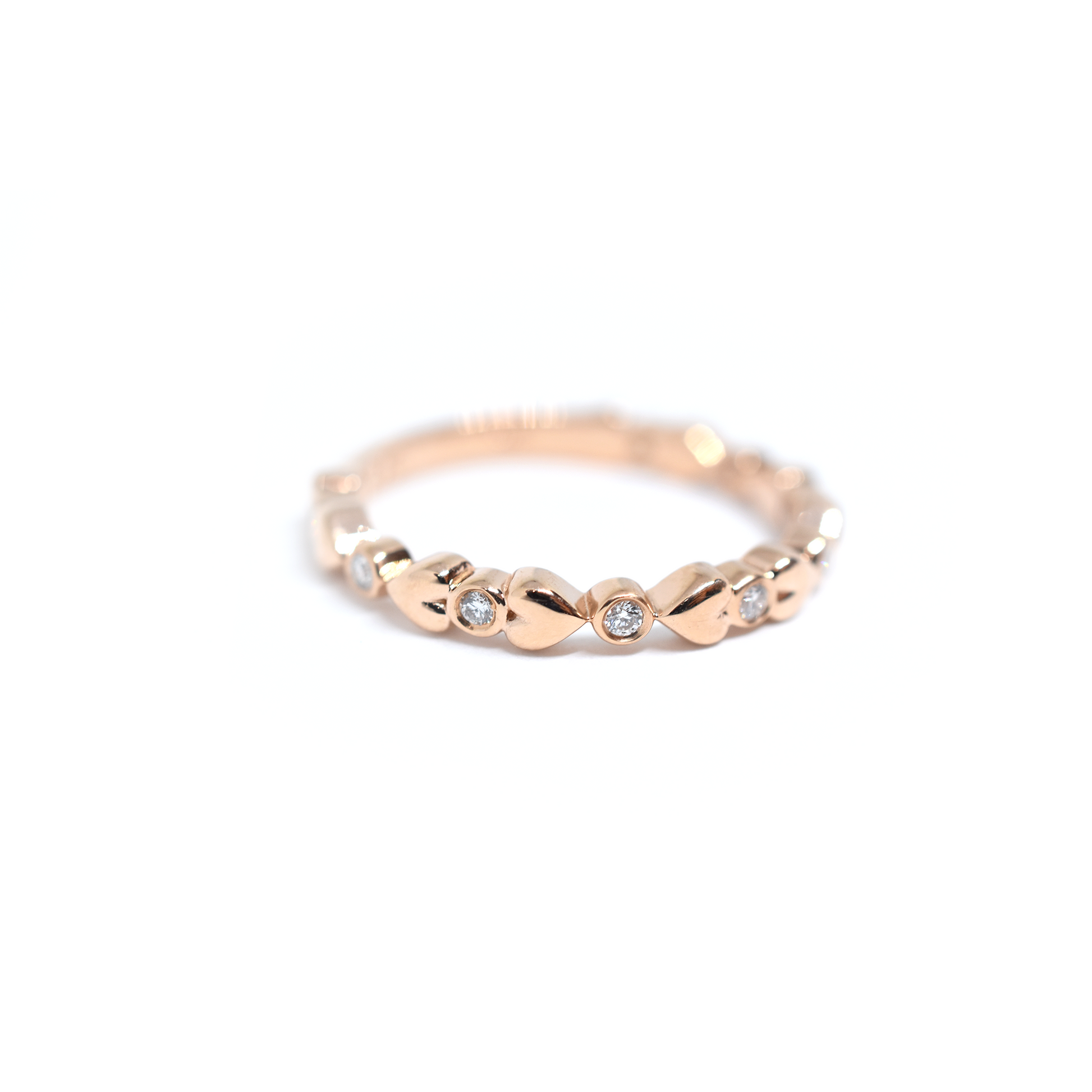 rose gold heart ring