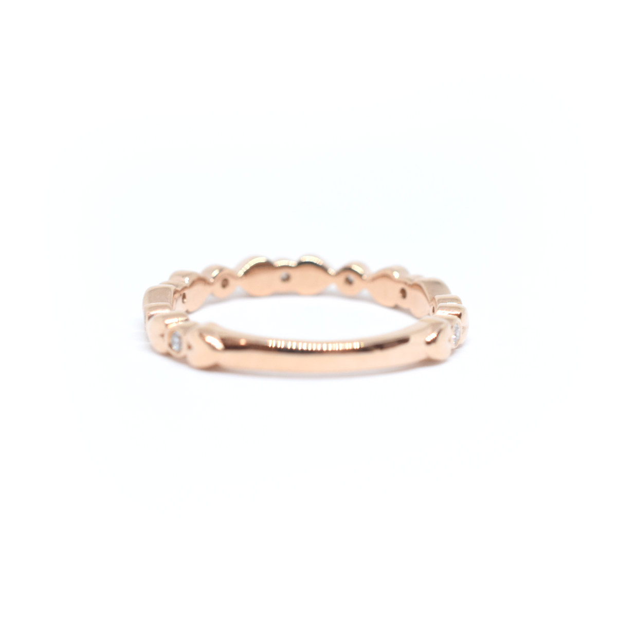 14k Rose Gold Diamond Heart Ring