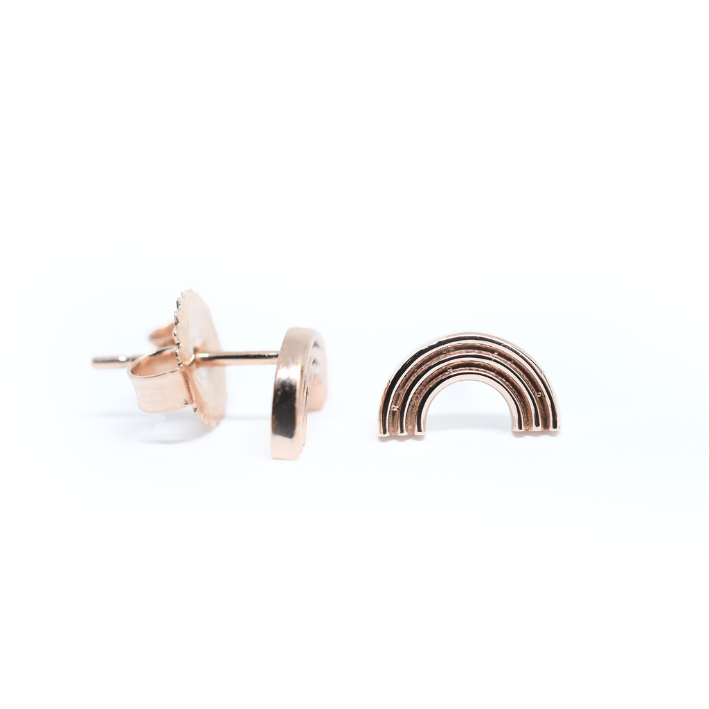 14k Gold Rainbow Earrings